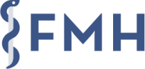 Logo Fédération des médecins suisses FMH, dont le Dr Büttiker est membre